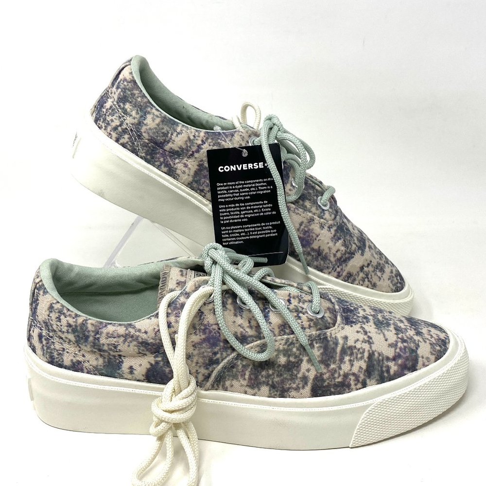 💖MEGA SALE💖Converse Skip Grip OX French Gray White Women Shoe Canvas 172578C